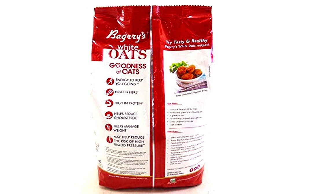 Bagrry's White Oats    Pack  1 kilogram